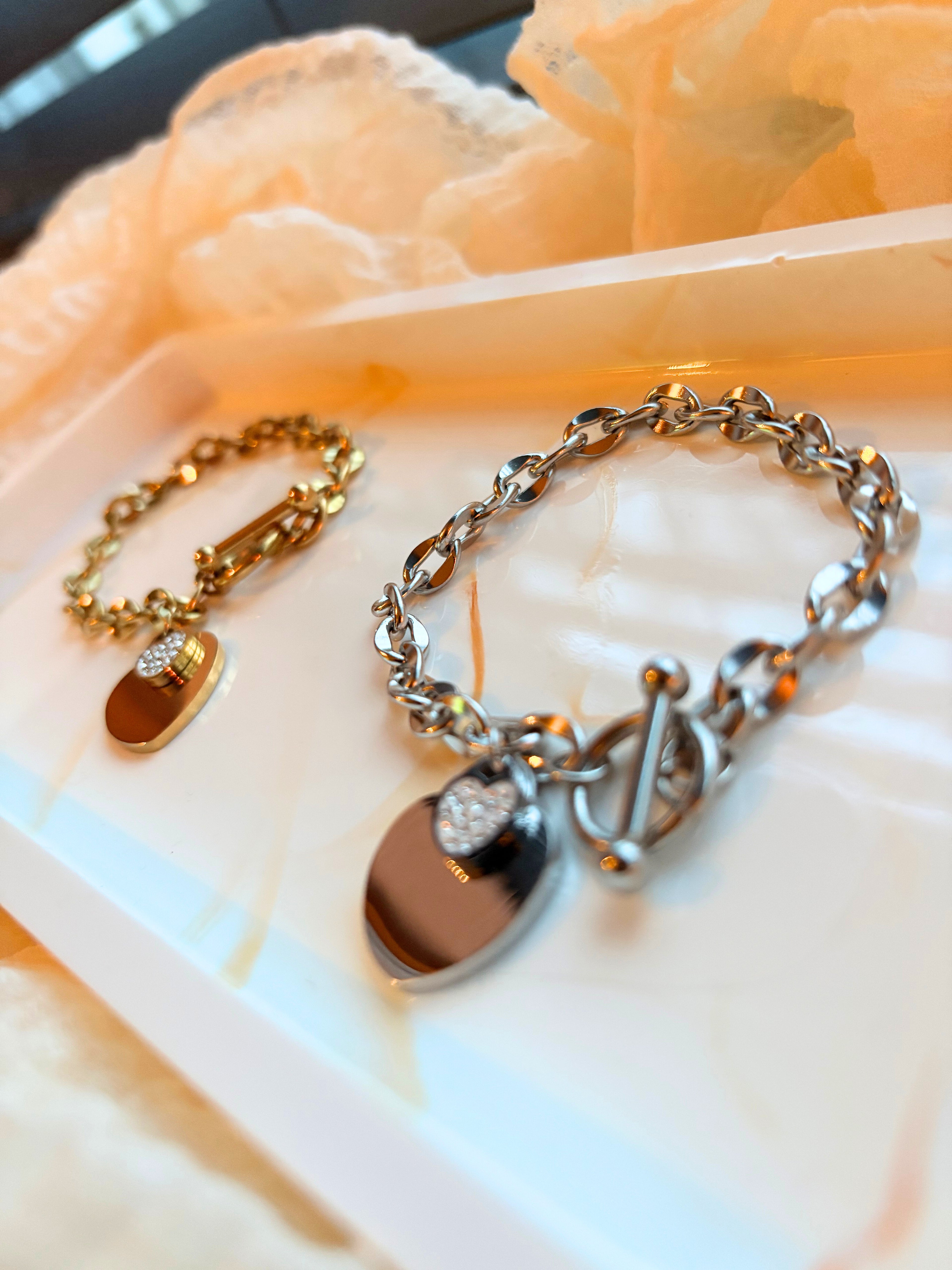 Heart Sparkle Bracelet goud