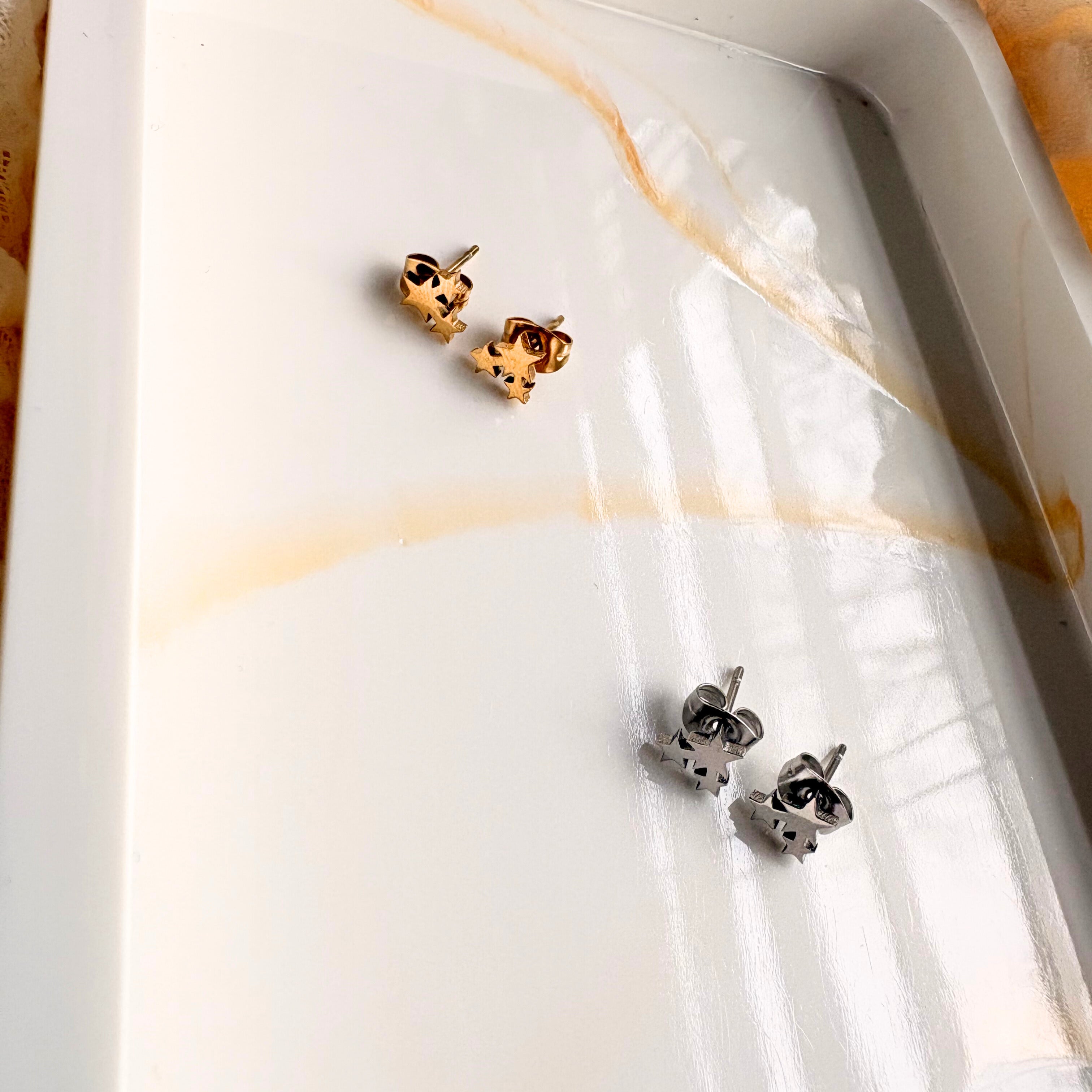 Little stars oorbellen zilver