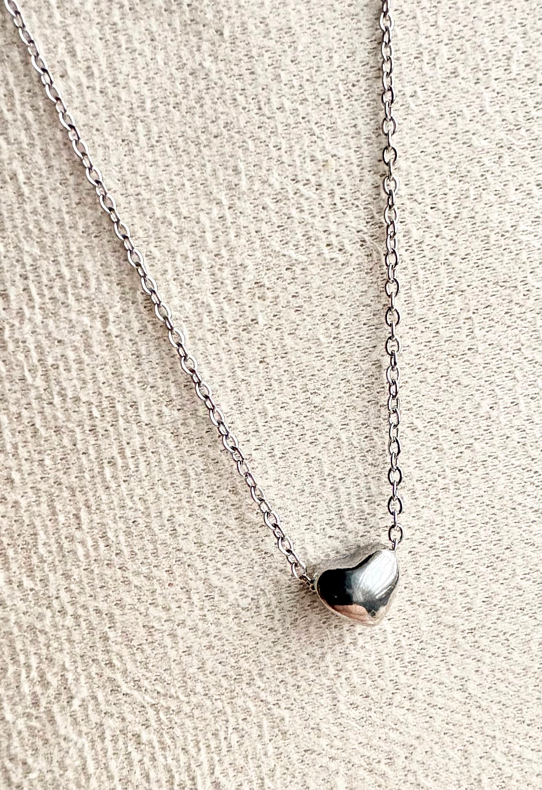 Small Heart Necklace zilver