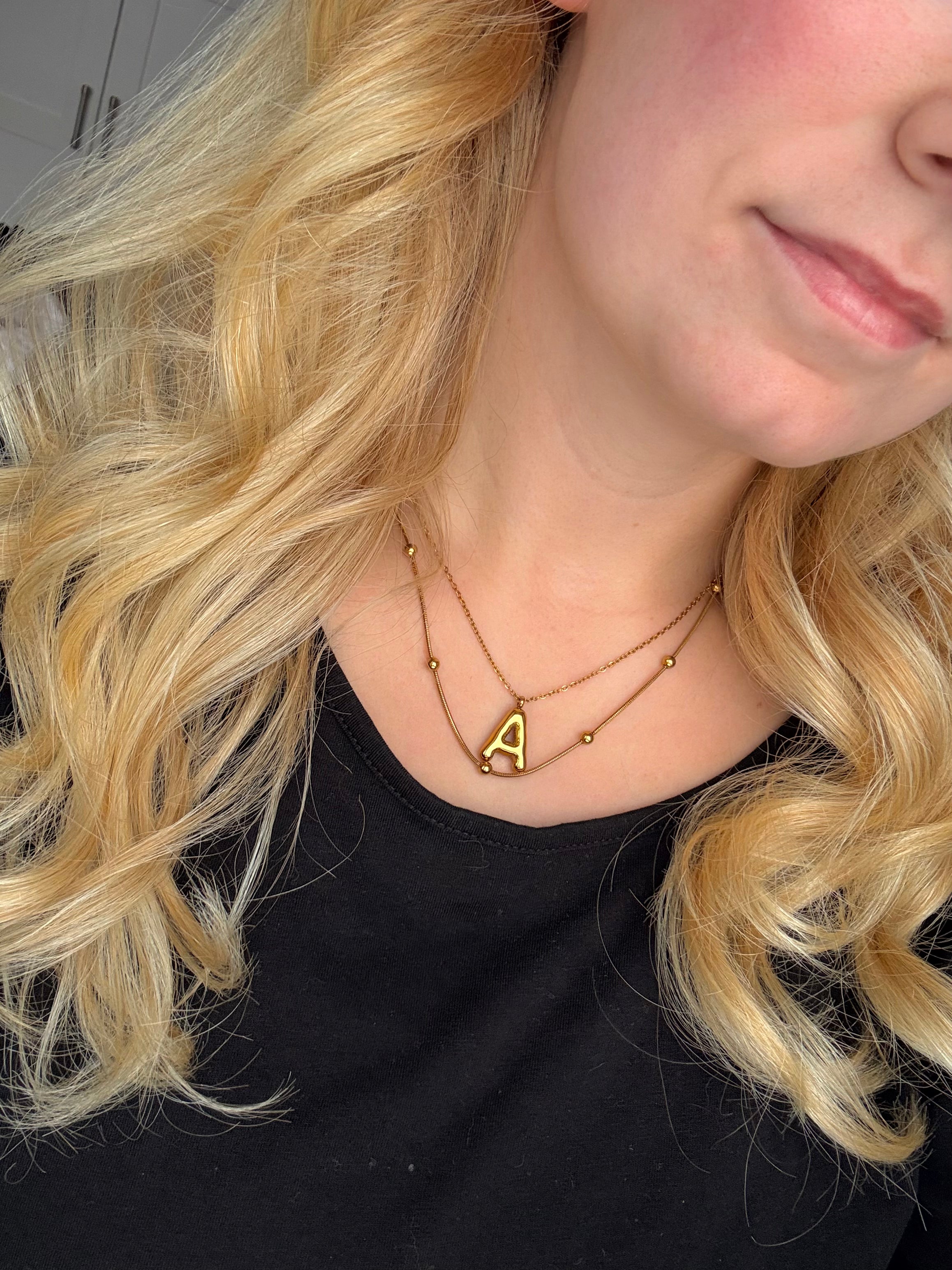 My letter necklace 0.9mm