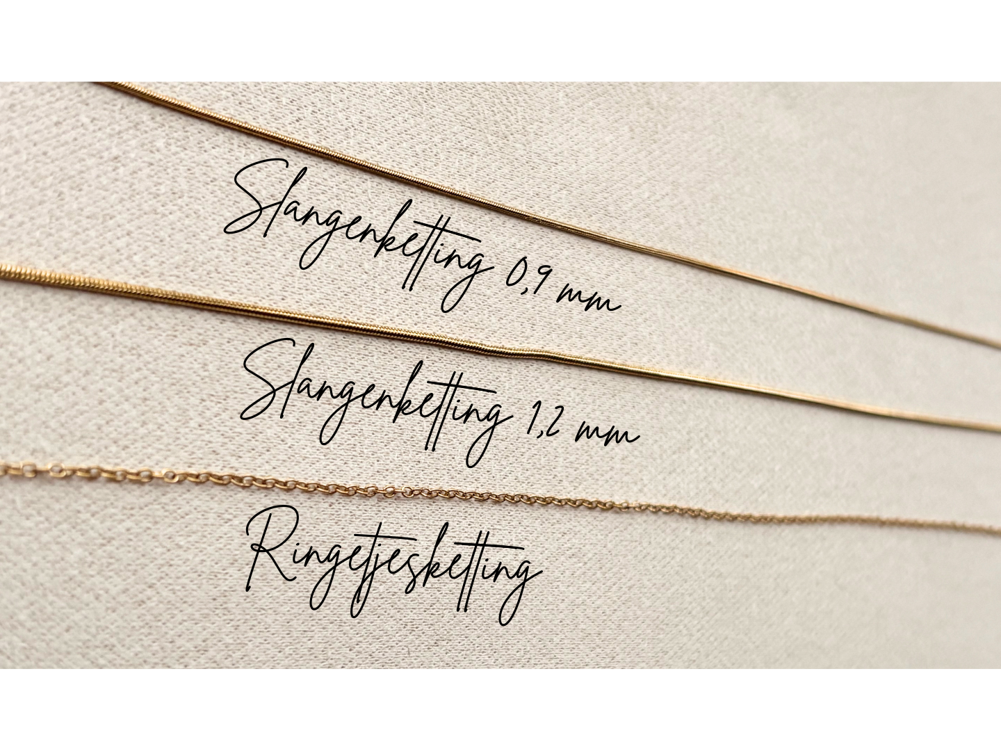 Slangenketting 0.9mm met letter en geboortesteen