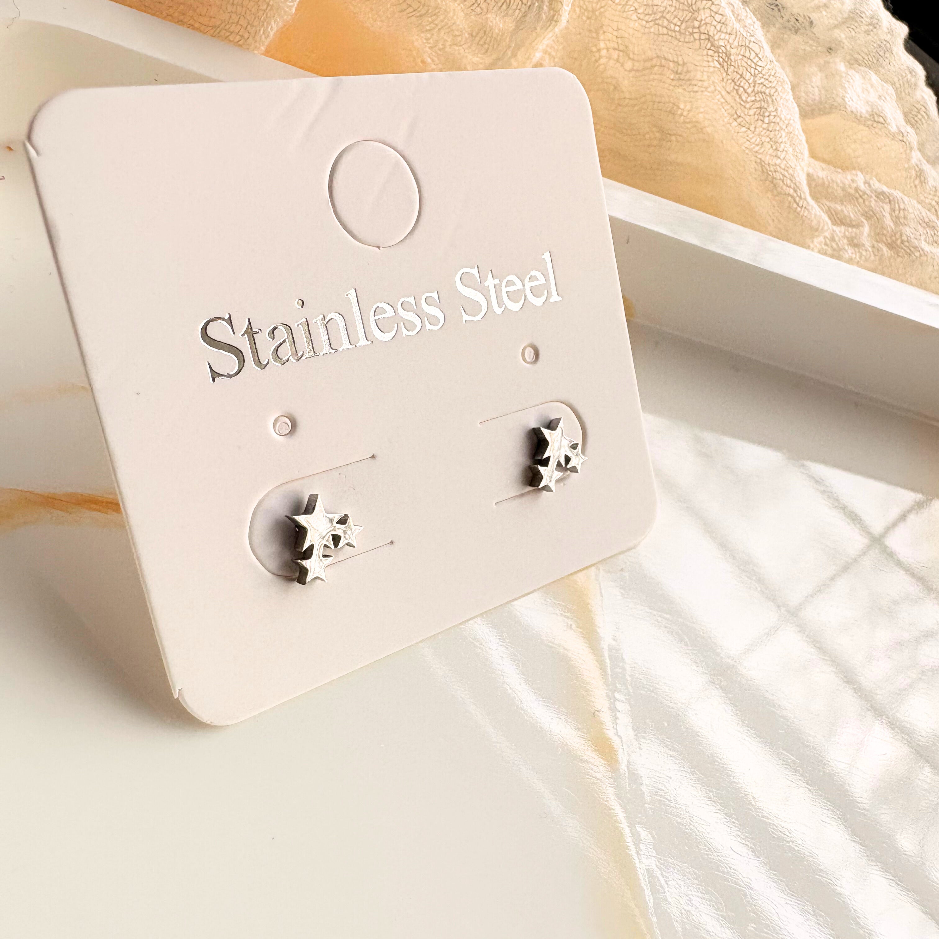 Little stars oorbellen zilver